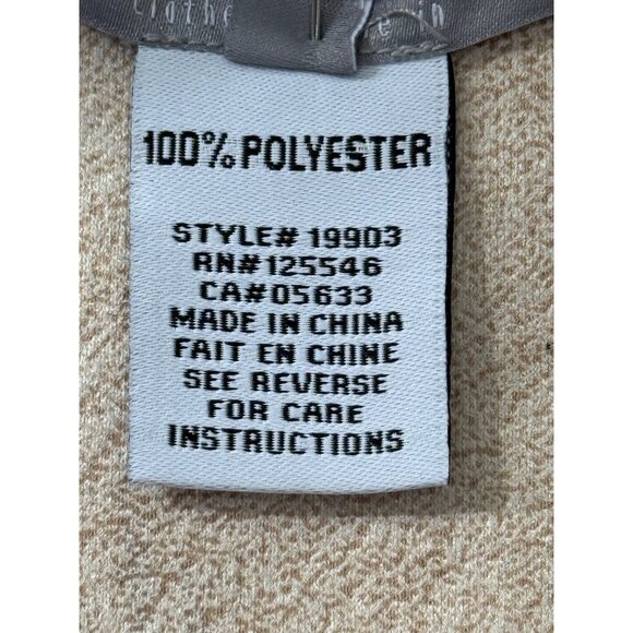 Habitat Beige Sherpa Fleece Reversible Allie Vest Zip-Up Pockets Women Size L - Picture 7 of 8